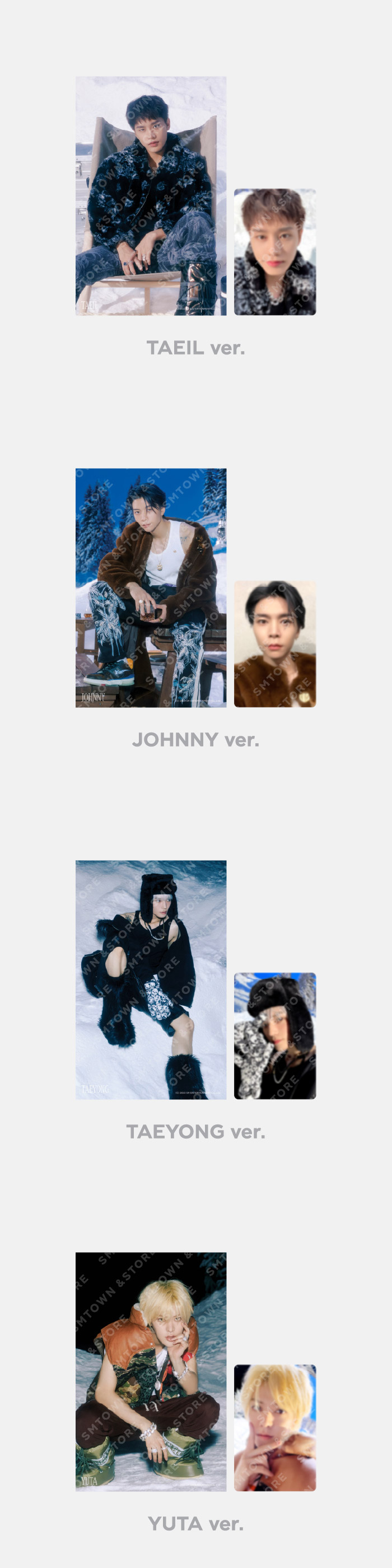NCT127 ジョンウ　トレカ the castle 4×6 PHOTO NCT 127 THE 6TH ALBUM WALK MD GOODS TRADING PHOTOCARD EVENT